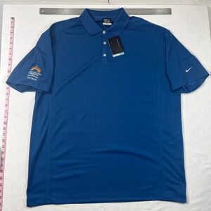 NWT Nike Golf Tour Dri-Fit Men’s Royal Blue Polo